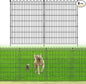 4 Panels No Dig Decorative Garden Fence for Yard, 48 in(H) X 10.5 ft(L) Animal Barrier Fencing for Outdoor Dog, Metal Portable Garden Fences for Borders, Pets, Landscape, Temporary Fence