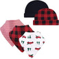 Hudson Baby Unisex Baby Cotton Bib and Headband Set