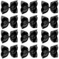 Oaoleer Big Hair Bows for Girls 12 PCS 6" Black Grosgrain Ribbon Large Boutique Bow Alligator Clips Hair Accessories for Toddlers Little Girls Kids