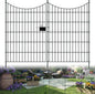 10 Panels Garden Fence Dog Fence Outdoor for Yard, 40in H x 23.6ft L Rustproof Metal Fencing with Ground Stakes | No Dig Animal Proof Containment for Pets/Rabbits | Durable Patio Security Panels