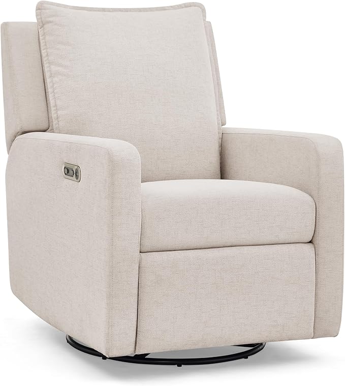 Delta Children babyGap Harlowe Power Recliner with USB-A and Type-C Ports Greenguard Gold Certified – Stain-Resistant Performance Fabric is Oeko-TEX Standard 100 Certified, Sand