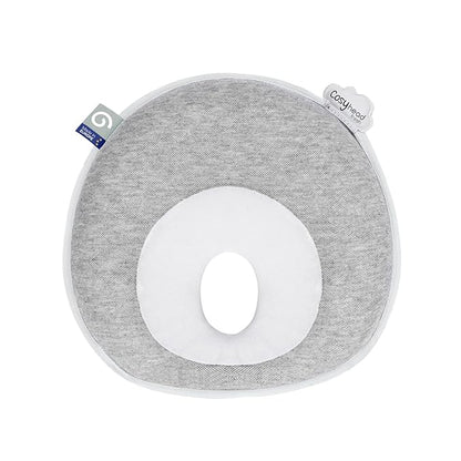 Babymoov Cosyhead Fresh Headrest, Gray and White, Soft Cotton Support for Baby Bouncers, Strollers & Car Seats