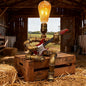 Cool Lamps - Cool Industrial Guitar Lamp, Vintage Table Lamp, Ideal Music Gift for Men & Guitar Lovers