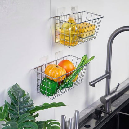 2 Pack Hanging Storage Basket, Bathroom Basket, Household Goods,