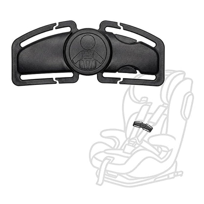 Anti Escape Car Seat Buckle Guard & Chest Harness Clip Lock - Child Safety Buckle Lock for Kids, Toddler, Stroller and Car Seat Belt (Style A, Black 1 Pack)