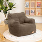 Bean Bag Chair with Filler, Bean Bag Sofa with Tufted Soft Stuffed Filling, Fluffy and Lazy Sofa, Comfy Cozy BeanBag Chairs with Memory Foam for Dorm, Apartment, Living Room (Brown)