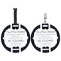 Three Little Tots Two Pack - Micro Preemie No Touching Baby Car Seat and Stroller Signs - CPSIA Safety Tested