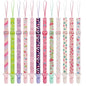 12 Pack Pacifier Clips with Adjustable Strap (32-46.5cm) - Premium Polyester Baby Pacifier Holder Set, Multi-Design Clips for Boys Girls （Multi Color A）