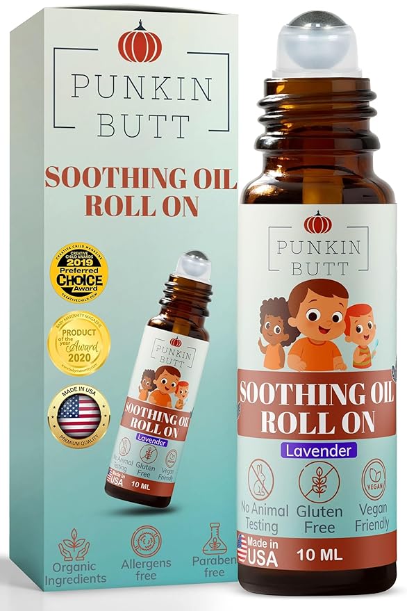 Punkin Butt Lavender Teething & Soothing Oil Roller | Natural Topical Calming Relief