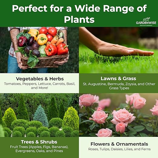 10-10-10 Plant Fertilizer Slow Release - 10 10 10 All Purpose Granular Garden Fertilizer for Vegetables, Tomato, Arborvitae, Shrubs, Rose, Flowers, Fruit, Fig Trees (3 QUARTS)