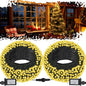 2Pack Connectable Total 132Ft 400 LED Christmas Lights with Timer, Green Wire Fairy Starry String Lights Plug in, 8 Modes and Memory, forIndoor Outdoor Xmas Tree Wedding Party Decoration,Warm White