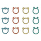 Ingenuity Sheppy's Squad Toy Links for Newborn and Up, 12 Links, Plant-Based and BPA-Free Materials, Multi-Texture
