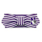Creative Knitwear Northwestern Wildcats Infant Girls Purple/White Striped Hair Knot Headband Embroidered Logo - Size Newborn - 4T