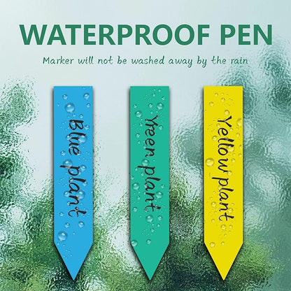 Plant Markers Garden Labels 1000 Pcs Plastic Plant Labels Name Tags with Permanent Marking Pen for Seedlings Outdoor Nursery Garden Identification Stakes Tags Pot Marker 5 Colors