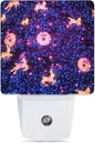 Christamas Decor Night Light, Galaxy Animals Plug into Wall with Dusk to Dawn Light Sensors, Warm Nightlights for Bedroom, Bathroom, Hallway, Kitchen, Gifts Ideal for Boys Girls Women Men