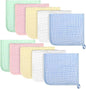 AIDEA Burp Cloths and Washcloths for Baby, Absorbent Cotton Muslin Baby Towels, Large Soft Breathable Newborn Essentials for Boys and Girls, Newborn Essentials, 10 Pack, 20"x10"