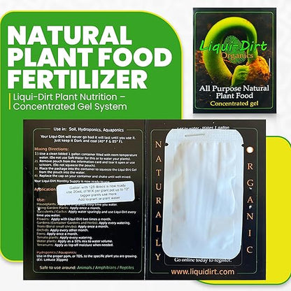 Naturally Organic Plant Food Fertilizer for Indoor Houseplants, Rare Aroids, Flowers, Gardens, Vegetables, Herbs - All Purpose NPK with 18 Vitamins, Micro-Fungi & Bio-Organisms