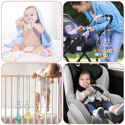 Silicone Pacifier Clip,High Chair,Stroller Accessories,Cribs,Rocking Chair