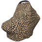 Leopard Print Baby Car Seat Cover, Multi Use Stroller Cover, Leopard Baby Stuff