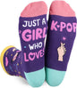 Sophauteem K-Pop Socks for Girls, Cute Crew Socks, Korean Pop Fan Gift, Kpop Lover Socks for Teens Women, Music Lover Gift