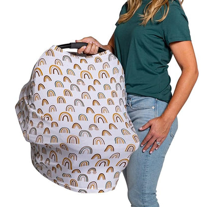 J.L. Childress 4-in-1 Multi-Use Cover - Stretchy Car Seat Canopy and Privacy Cover, Breastfeeding Nursing Cover