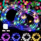 Aogist 16 ft Battery Operated Multicolor LED Fairy Lights, 2 Pack with 50 LEDs, Indoor Use, Perfect for Bedroom, DIY, Wedding, Party, Christmas Decoration