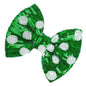 Hair Clip - St. Patrick's Day Sequins Bow, Green Dot, Alligator, for Girls Costume Hair Accessories, 1 Count
