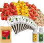 inbloom Strawberry & Tomato Seed Pod Kit for AeroGarden, Ahopegarden, GARDENCUBE, iDoo, MUFGA Hydroponics Growing System, 12-Pods with Heirloom Red/White Strawberry, Red/Golden Cherry Tomato Seeds