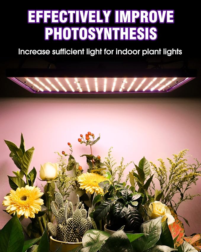 HitLight LED Grow light with 288 US Patented LEDs, 2x2ft Coverage Dimmable Full Spectrum Plant Grow Lights for Indoor Plants Seeding Veg Flower Greenhouse Sunlike Growing Lamps, UL-Listed Driver, 120W