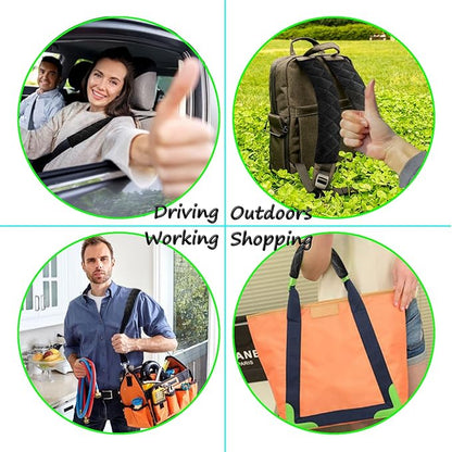 Car Seat Belt Cover Pad, 5 Pack, Seatbelt Covers for Car Accessories, Soft Material, Car Seat Strap Pads, Black 10.63 inches, Universal Fit for All Vehicles, Comfort for neck shoulders (5-Black)