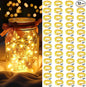 AIKEI 48 Pack LED Fairy Lights Battery Operated, String Lights Waterproof 7 Feet 20 Led Firefly Starry Lamps for Wedding Party Bedroom Garden Christmas Decoration (Warm White, 48 Pack)