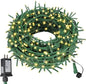ASENEK 99FT 300 LED Christmas String Lights End-to-End Plug 8 Modes Indoor Lights with Timer, Outdoor Indoor Fairy Lights Christmas Tree Patio Garden Holiday Warm White