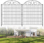 SUNLAX 10 Panels Decorative Garden Fence 24ft(L) x 32in(H) Fencing Tall for Yard Dog Pet Fence No Dig Temporary Fence Barrier for Outdoor Patio Without Gate