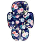 Infant Car Seat Insert, 2 in 1 Baby Head and Body Support for Car Seat, Soft Plush Newborn Carseat Cushion for Stroller Bouncer, Blue Floral