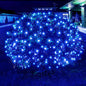Dirnun Led Christmas Net Lights Blue Outdoor Christmas Lights 160LED 5ftx7ft, Waterproof Outdoor Indoor Fairy Mesh Net Light for Xmas Party, Yard, Patio, Trees, Shrubs, Bushes Decorations