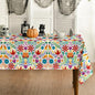 Horaldaily Mexico Tablecloth 60x84 Inch Rectangular, Halloween Cinco Dia De Los Muertos Design White Seasonal Table Cover for Party Picnic Dinner Decor
