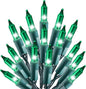 Holiday Essence - 100 Green Christmas Light Set String Lights with Green Wire Professional Grade Indoor and Outdoor Use Decorate Christmas Trees Bushes Fences Garden Party Patio Decor
