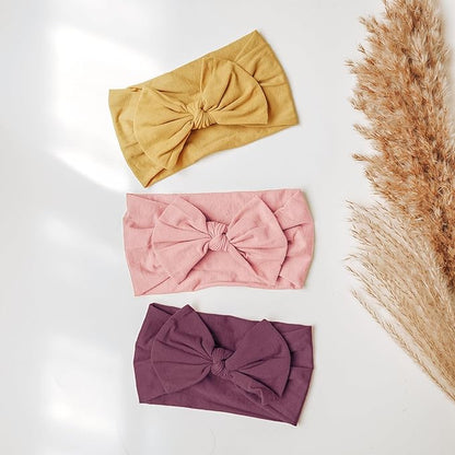 Prohouse 16PCS Baby Nylon Headbands Hairbands Hair Bow Elastics for Baby Girls Newborn Infant Toddlers Kids