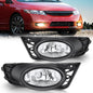 Nilight Fog Light Assembly Compatible with 2009 2010 2011 Honda Civic Sedan 4 Door with Clear Lens Fog Lamps Replacement H11 12V 55W Bulbs