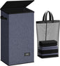 SOLEDI Laundry Hamper with Lid 100L Large & Tall Collapsible Laundry Basket