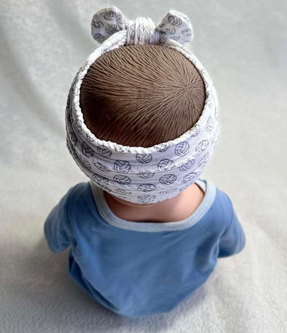 Baby Baseball Headband with Bow Headwear Sport Soccer Headband Bowknot Wide Hair Band Football Hair Bow for Toddler Infant TSFD55 (Volleyball Pattern)