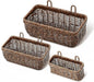 AceList Wall Hanging Basket, Boho Style Hand-Woven Hanging Storage Baskets