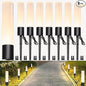 Landscape Lighting Low Voltage Pathway Lights, 8 Pack Landscape Path Lights 300LM 6W, 3000K Bollard Aluminum Low Voltage Landscape Lights Wired for Walkway Yard Garden