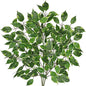 Ficus Leaves Artificial Branches 41.3" Faux Ficus Tree Branches Fake Greenery Plant Spray for Tree DIY Arch Wedding Bouquet Wreath Wall Decor - 3PCS