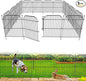 5 Panels No Dig Decorative Outdoor Garden Fence with Gate, 24 in(H) x 10 ft(L) Rustproof Metal Wire Panel Border for Yard & Patio Decor, Temporary Animal Barrier Fencing for Dog and Small Pets