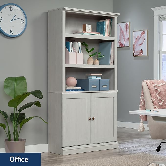 Sauder Miscellaneous Storage Library, Glacier Oak Finish