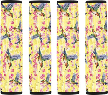 Hummingbird Seat Belt Cover for Adult Kids,2 Pcs Travel Cushion Seatbelt Pad Fashion Car Interior Crossbody Decor Protector