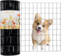 Black PVC Coated Welded Wire Fencing, 72in High x 50ft Long, 2 inch x 4 inch 14GA 2/3/4/5/6 Ft Tall Welded Wire Fence Rolls, Black Metal Garden Fence Wire Roll Garden Fencing for Yard