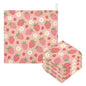 Moudou Strawberry Baby Muslin Washcloths 3 Pack, Absorbent Soft Cotton Baby Bath Face Towels Burp Cloths for Newborn Boys Girls, 12 x 12 Inch