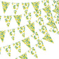 HESTYA 5 Pcs 49 Ft Lemon Party Decorations Yellow Floral Lemon Banner Pre-Assembled Summer Lemonade Triangle Flag Bunting Garland for Wedding Bridal Shower Birthday Baby Shower Party Supplies